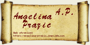Angelina Pražić vizit kartica
